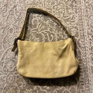 Coach Vintage Leather Cream Shoulder Bag
